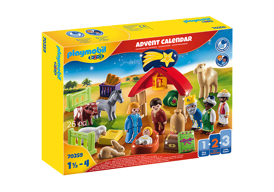 PLAYMOBIL 70259 -  1.2.3 CHRISTMAS MANGER ADVENT CALENDAR